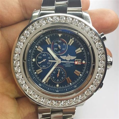 iced out breitling watches replica|breitling watch magazine.